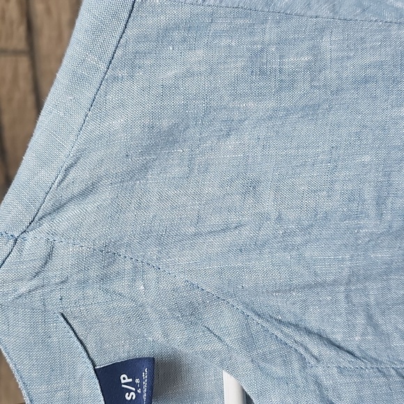 Lands End Long Ladies Top 100% Linen Never Worn SZ S Has Pockets - Picture 5 of 11